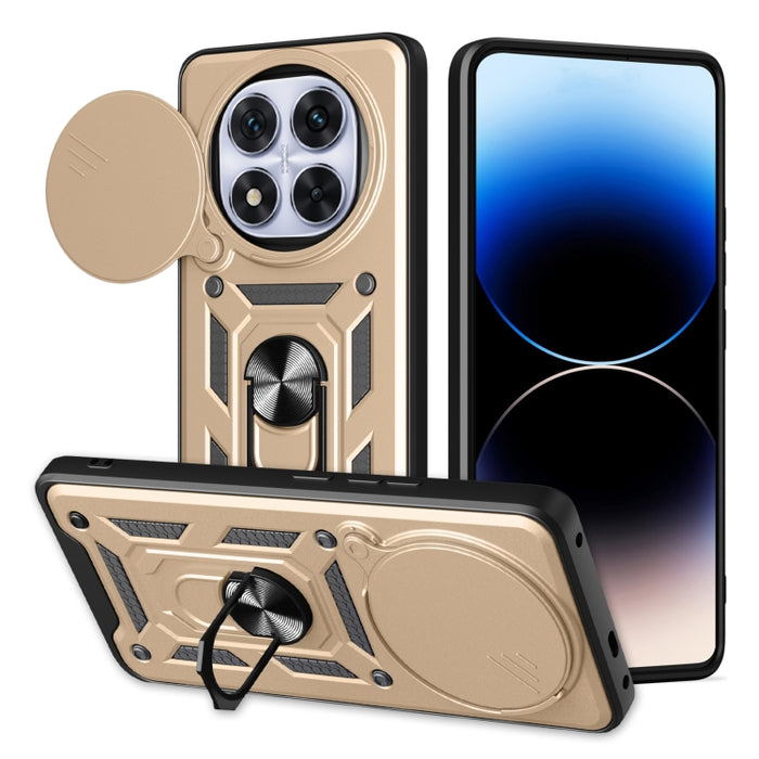 Funda para teléfono de TPU+PC con diseño de cubierta de cámara deslizante, For Redmi 12 5G