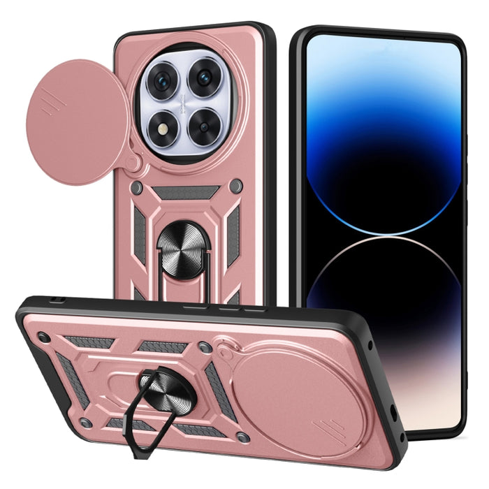 Funda para teléfono de TPU+PC con diseño de cubierta de cámara deslizante, For Redmi 12 5G