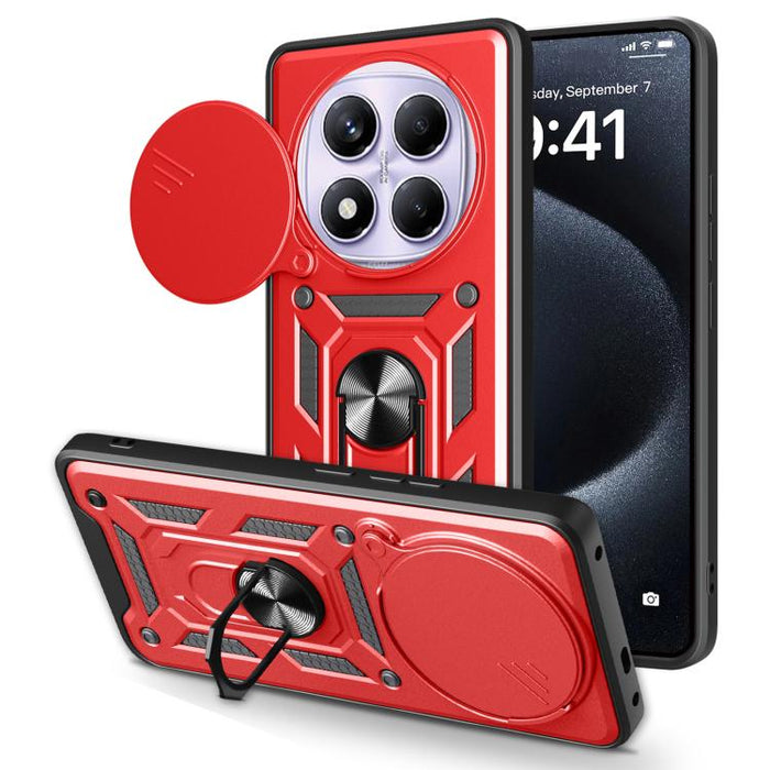 Funda para teléfono de TPU+PC con diseño de cubierta de cámara deslizante, For Redmi 12 5G