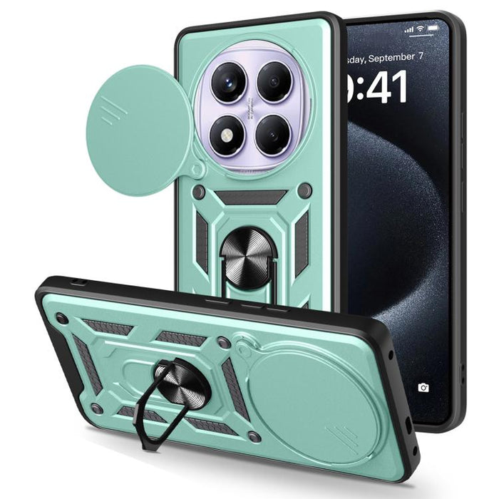 Funda para teléfono de TPU+PC con diseño de cubierta de cámara deslizante, For Redmi 12 5G