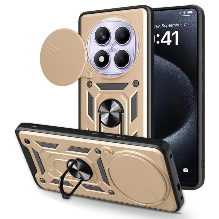 Funda para teléfono de TPU+PC con diseño de cubierta de cámara deslizante, For Redmi 12 5G