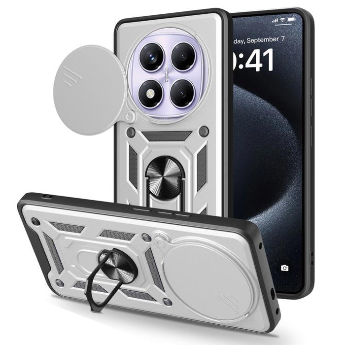Funda para teléfono de TPU+PC con diseño de cubierta de cámara deslizante, For Redmi 12 5G
