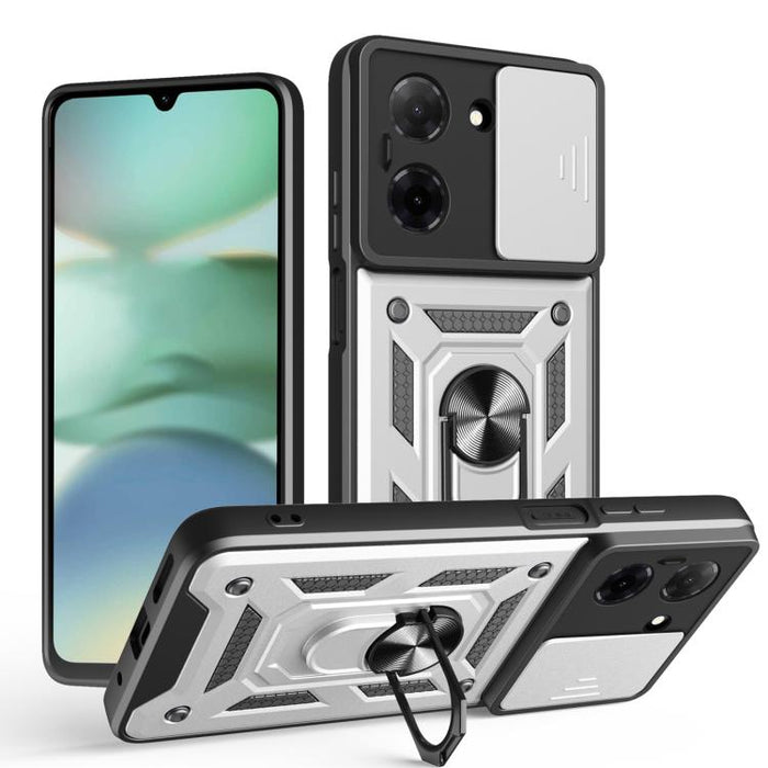 Funda para teléfono de TPU+PC con diseño de cubierta de cámara deslizante, For Redmi A7 Pro 4G / Poco C85x, For Redmi Note 15 Pro+ 5G Global 163.3mm, For Redmi Note 15 5G / 4G Global 164mm, For Redmi Note 15 Pro 5G Global 163.6mm                       ...