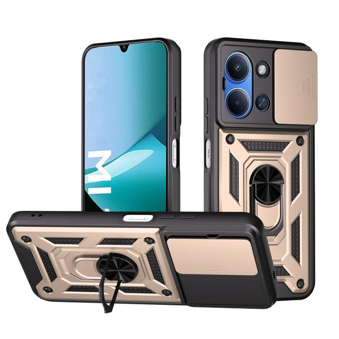 Funda para teléfono de TPU+PC con diseño de cubierta de cámara deslizante, For Redmi A7 Pro 4G / Poco C85x, For Redmi Note 15 Pro+ 5G Global 163.3mm, For Redmi Note 15 5G / 4G Global 164mm, For Redmi Note 15 Pro 5G Global 163.6mm                       ...
