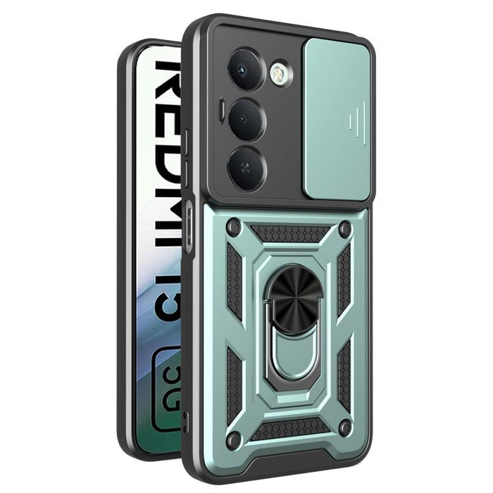 Funda para teléfono de TPU+PC con diseño de cubierta de cámara deslizante, For Redmi A7 Pro 4G / Poco C85x, For Redmi Note 15 Pro+ 5G Global 163.3mm, For Redmi Note 15 5G / 4G Global 164mm, For Redmi Note 15 Pro 5G Global 163.6mm                       ...