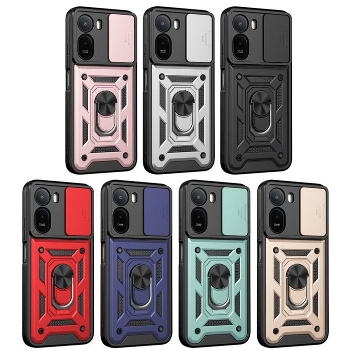 Funda para teléfono de TPU+PC con diseño de cubierta de cámara deslizante, For Redmi A7 Pro 4G / Poco C85x, For Redmi Note 15 Pro+ 5G Global 163.3mm, For Redmi Note 15 5G / 4G Global 164mm, For Redmi Note 15 Pro 5G Global 163.6mm                       ...