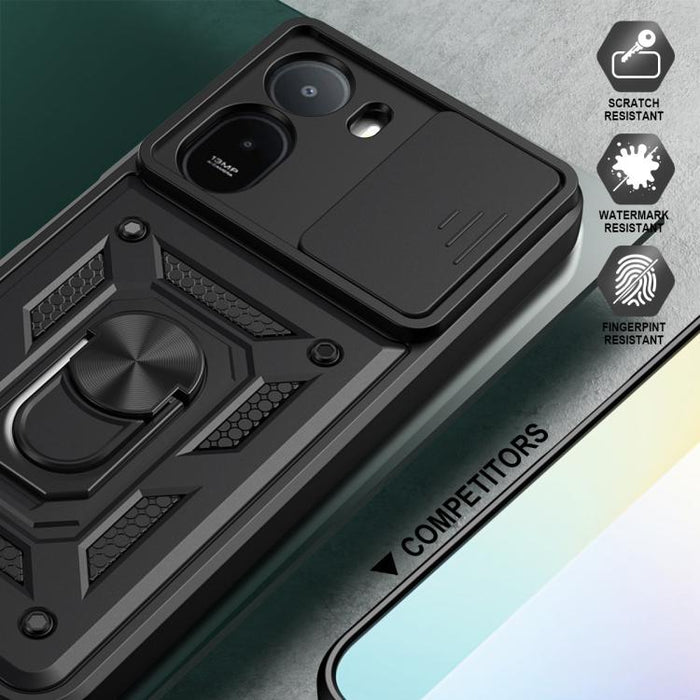 Funda para teléfono de TPU+PC con diseño de cubierta de cámara deslizante, For Redmi A7 Pro 4G / Poco C85x, For Redmi Note 15 Pro+ 5G Global 163.3mm, For Redmi Note 15 5G / 4G Global 164mm, For Redmi Note 15 Pro 5G Global 163.6mm                       ...