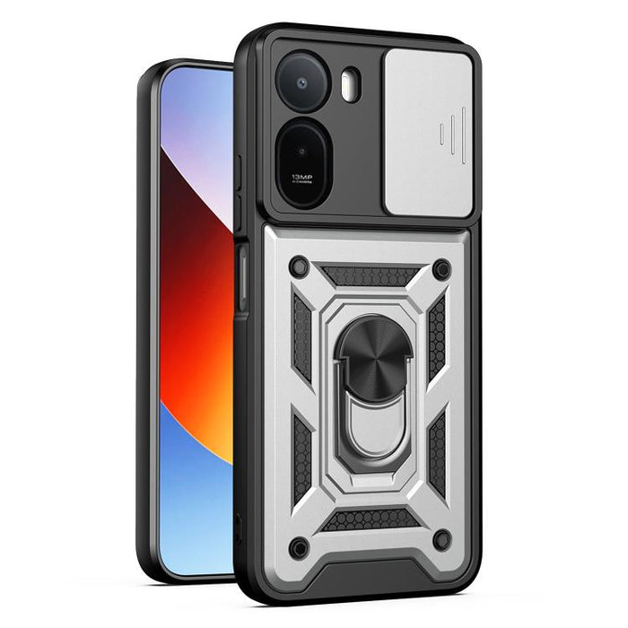 Funda para teléfono de TPU+PC con diseño de cubierta de cámara deslizante, For Redmi A7 Pro 4G / Poco C85x, For Redmi Note 15 Pro+ 5G Global 163.3mm, For Redmi Note 15 5G / 4G Global 164mm, For Redmi Note 15 Pro 5G Global 163.6mm                       ...