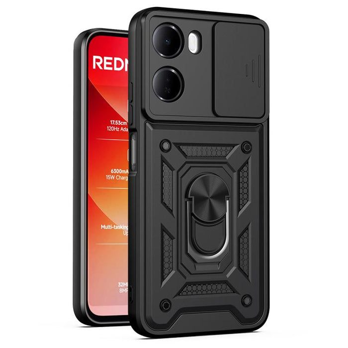 Funda para teléfono de TPU+PC con diseño de cubierta de cámara deslizante, For Redmi A7 Pro 4G / Poco C85x, For Redmi Note 15 Pro+ 5G Global 163.3mm, For Redmi Note 15 5G / 4G Global 164mm, For Redmi Note 15 Pro 5G Global 163.6mm                       ...