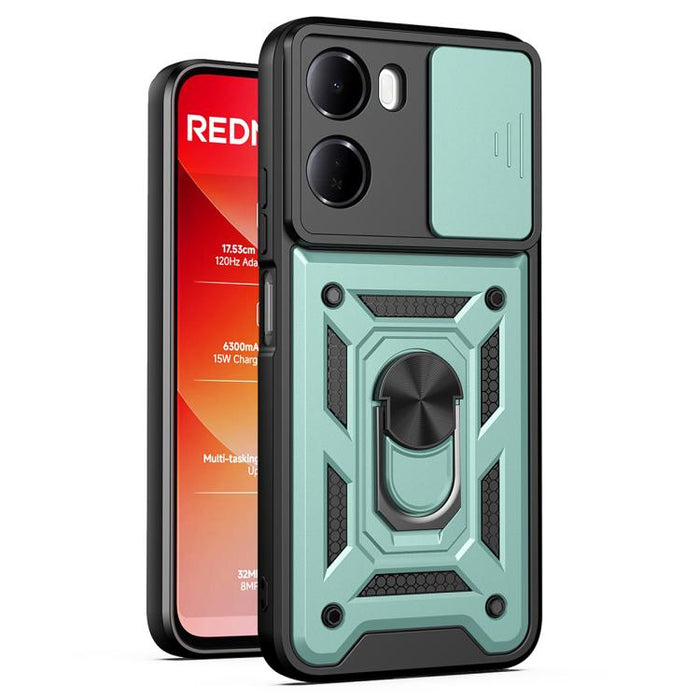 Funda para teléfono de TPU+PC con diseño de cubierta de cámara deslizante, For Redmi A7 Pro 4G / Poco C85x, For Redmi Note 15 Pro+ 5G Global 163.3mm, For Redmi Note 15 5G / 4G Global 164mm, For Redmi Note 15 Pro 5G Global 163.6mm                       ...