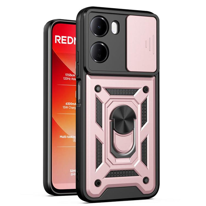 Funda para teléfono de TPU+PC con diseño de cubierta de cámara deslizante, For Redmi A7 Pro 4G / Poco C85x, For Redmi Note 15 Pro+ 5G Global 163.3mm, For Redmi Note 15 5G / 4G Global 164mm, For Redmi Note 15 Pro 5G Global 163.6mm                       ...