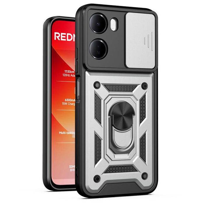 Funda para teléfono de TPU+PC con diseño de cubierta de cámara deslizante, For Redmi A7 Pro 4G / Poco C85x, For Redmi Note 15 Pro+ 5G Global 163.3mm, For Redmi Note 15 5G / 4G Global 164mm, For Redmi Note 15 Pro 5G Global 163.6mm                       ...