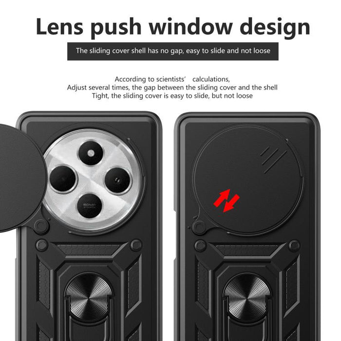 Funda para teléfono de TPU+PC con diseño de cubierta de cámara deslizante, For Redmi A7 Pro 4G / Poco C85x, For Redmi Note 15 Pro+ 5G Global 163.3mm, For Redmi Note 15 5G / 4G Global 164mm, For Redmi Note 15 Pro 5G Global 163.6mm                       ...
