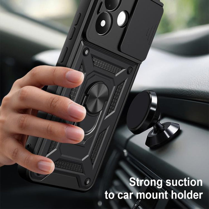 Funda para teléfono de TPU+PC con diseño de cubierta de cámara deslizante, For Redmi A7 Pro 4G / Poco C85x, For Redmi Note 15 Pro+ 5G Global 163.3mm, For Redmi Note 15 5G / 4G Global 164mm, For Redmi Note 15 Pro 5G Global 163.6mm                       ...