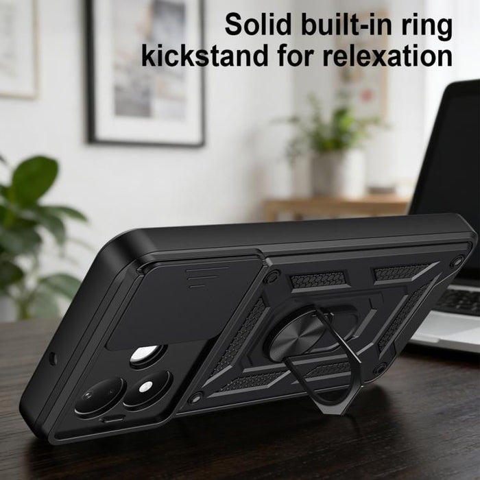Funda para teléfono de TPU+PC con diseño de cubierta de cámara deslizante, For Redmi A7 Pro 4G / Poco C85x, For Redmi Note 15 Pro+ 5G Global 163.3mm, For Redmi Note 15 5G / 4G Global 164mm, For Redmi Note 15 Pro 5G Global 163.6mm                       ...