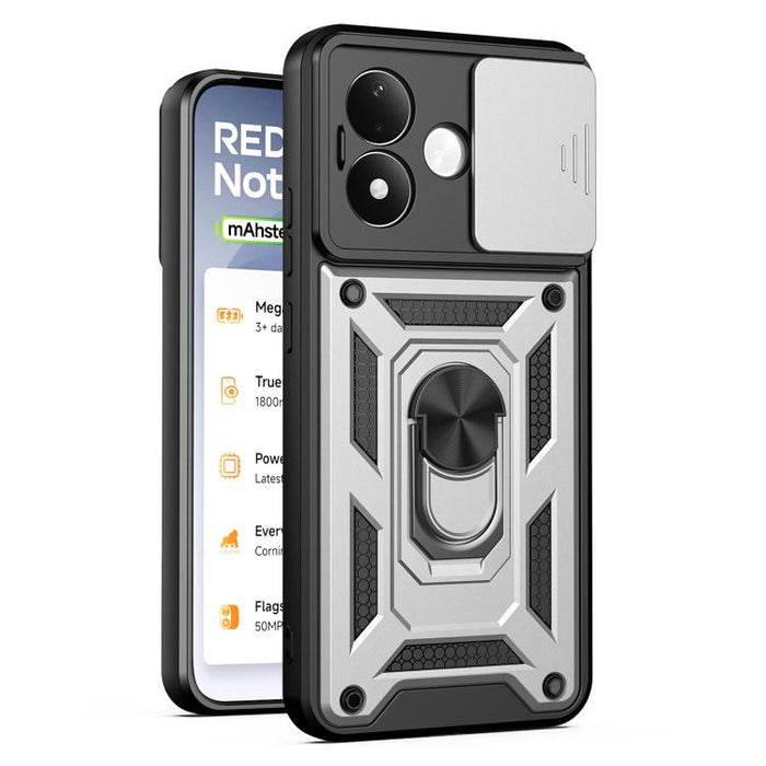 Funda para teléfono de TPU+PC con diseño de cubierta de cámara deslizante, For Redmi A7 Pro 4G / Poco C85x, For Redmi Note 15 Pro+ 5G Global 163.3mm, For Redmi Note 15 5G / 4G Global 164mm, For Redmi Note 15 Pro 5G Global 163.6mm                       ...