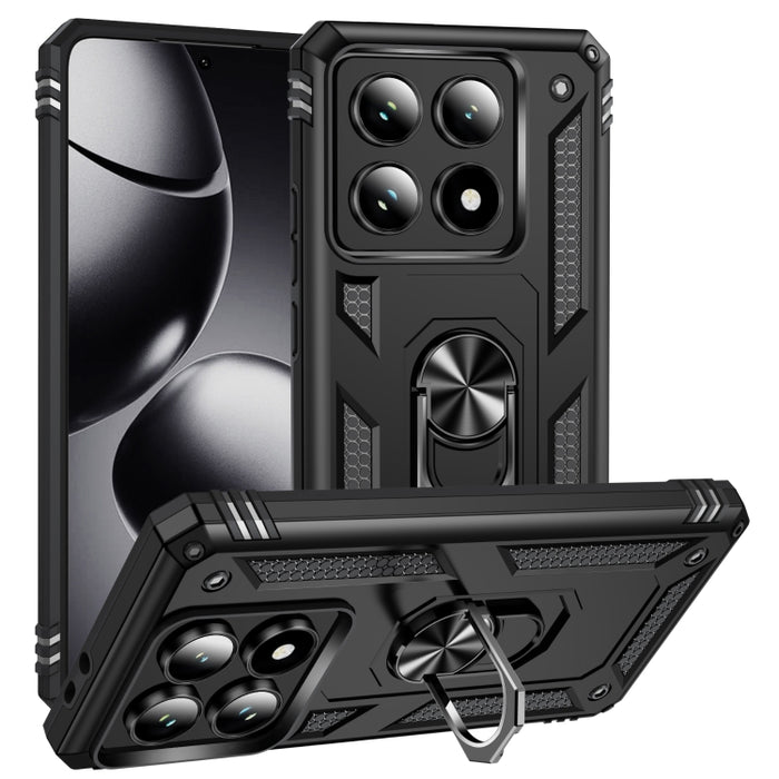 Funda para teléfono de TPU + PC a prueba de golpes con soporte, For Xiaomi 17 Pro Max, For Xiaomi 17 Pro, For Xiaomi 17, For Xiaomi 15 Pro, For Xiaomi 15, For Xiaomi 14T Pro, For Xiaomi 14T
