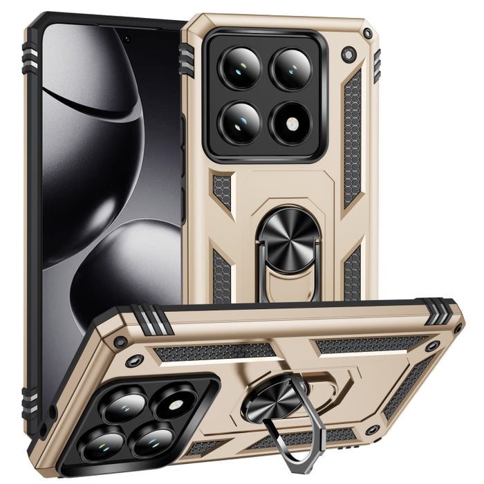 Funda para teléfono de TPU + PC a prueba de golpes con soporte, For Xiaomi 17 Pro Max, For Xiaomi 17 Pro, For Xiaomi 17, For Xiaomi 15 Pro, For Xiaomi 15, For Xiaomi 14T Pro, For Xiaomi 14T