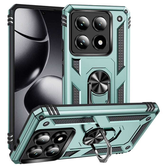 Funda para teléfono de TPU + PC a prueba de golpes con soporte, For Xiaomi 17 Pro Max, For Xiaomi 17 Pro, For Xiaomi 17, For Xiaomi 15 Pro, For Xiaomi 15, For Xiaomi 14T Pro, For Xiaomi 14T