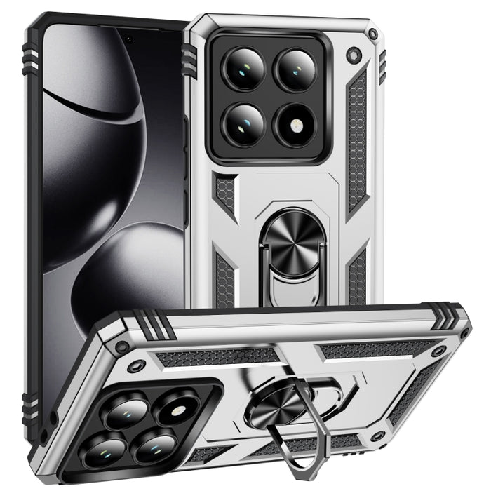 Funda para teléfono de TPU + PC a prueba de golpes con soporte, For Xiaomi 17 Pro Max, For Xiaomi 17 Pro, For Xiaomi 17, For Xiaomi 15 Pro, For Xiaomi 15, For Xiaomi 14T Pro, For Xiaomi 14T