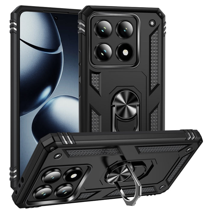 Funda para teléfono de TPU + PC a prueba de golpes con soporte, For Xiaomi 17 Pro Max, For Xiaomi 17 Pro, For Xiaomi 17, For Xiaomi 15 Pro, For Xiaomi 15, For Xiaomi 14T Pro, For Xiaomi 14T