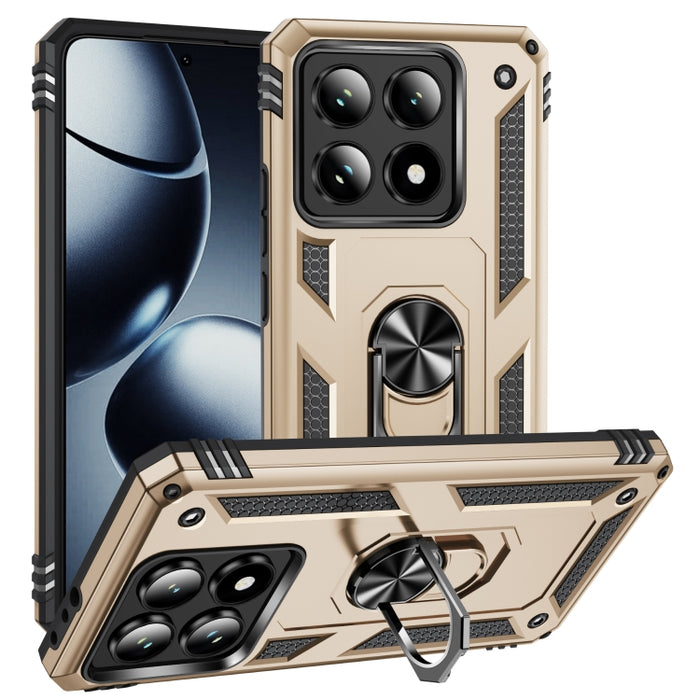 Funda para teléfono de TPU + PC a prueba de golpes con soporte, For Xiaomi 17 Pro Max, For Xiaomi 17 Pro, For Xiaomi 17, For Xiaomi 15 Pro, For Xiaomi 15, For Xiaomi 14T Pro, For Xiaomi 14T