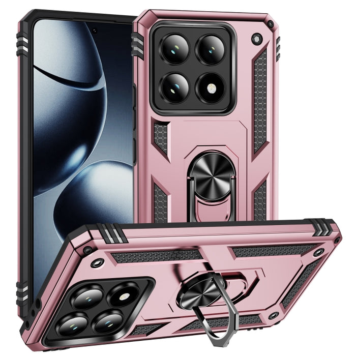 Funda para teléfono de TPU + PC a prueba de golpes con soporte, For Xiaomi 17 Pro Max, For Xiaomi 17 Pro, For Xiaomi 17, For Xiaomi 15 Pro, For Xiaomi 15, For Xiaomi 14T Pro, For Xiaomi 14T