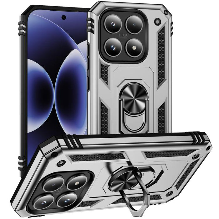 Funda para teléfono de TPU + PC a prueba de golpes con soporte, For Xiaomi 17 Pro Max, For Xiaomi 17 Pro, For Xiaomi 17, For Xiaomi 15 Pro, For Xiaomi 15, For Xiaomi 14T Pro, For Xiaomi 14T