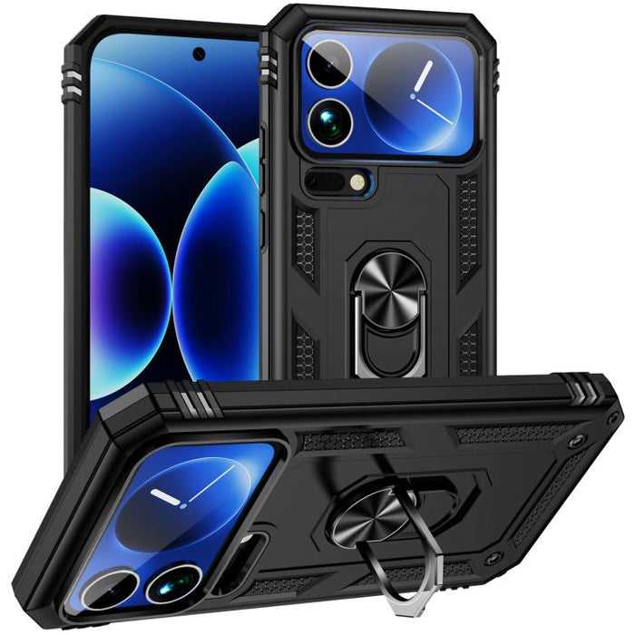 Funda para teléfono de TPU + PC a prueba de golpes con soporte, For Xiaomi 17 Pro Max, For Xiaomi 17 Pro, For Xiaomi 17, For Xiaomi 15 Pro, For Xiaomi 15, For Xiaomi 14T Pro, For Xiaomi 14T