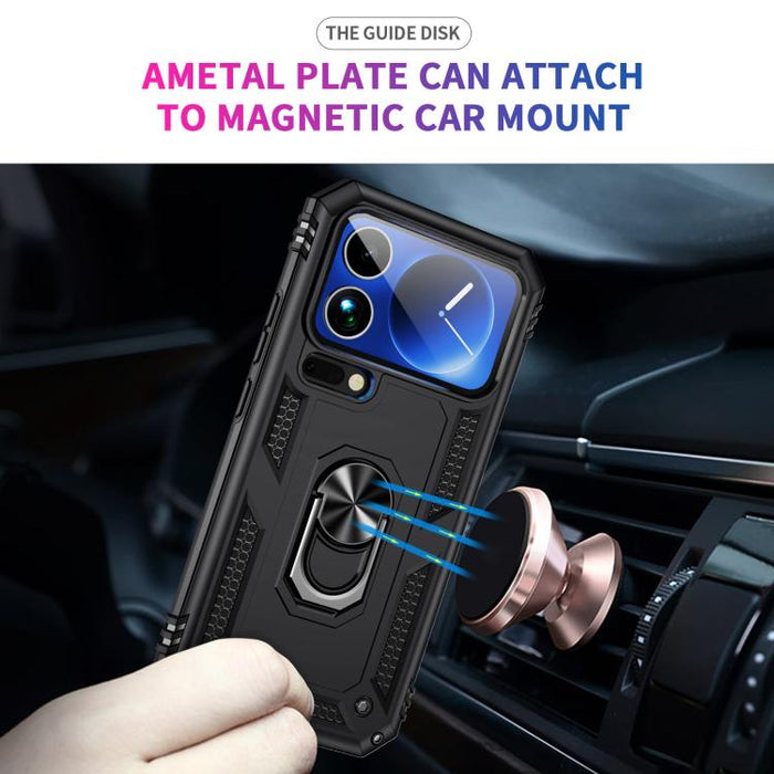 Funda para teléfono de TPU + PC a prueba de golpes con soporte, For Xiaomi 17 Pro Max, For Xiaomi 17 Pro, For Xiaomi 17, For Xiaomi 15 Pro, For Xiaomi 15, For Xiaomi 14T Pro, For Xiaomi 14T