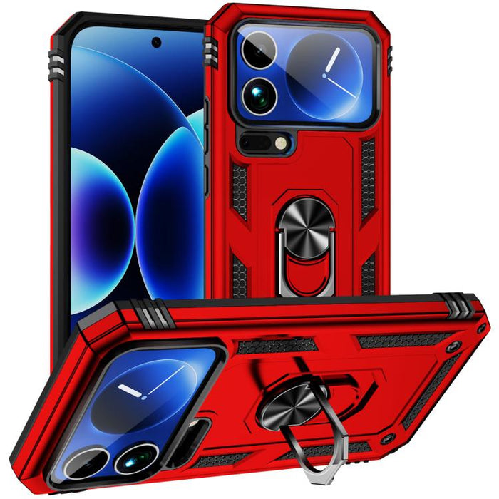 Funda para teléfono de TPU + PC a prueba de golpes con soporte, For Xiaomi 17 Pro Max, For Xiaomi 17 Pro, For Xiaomi 17, For Xiaomi 15 Pro, For Xiaomi 15, For Xiaomi 14T Pro, For Xiaomi 14T