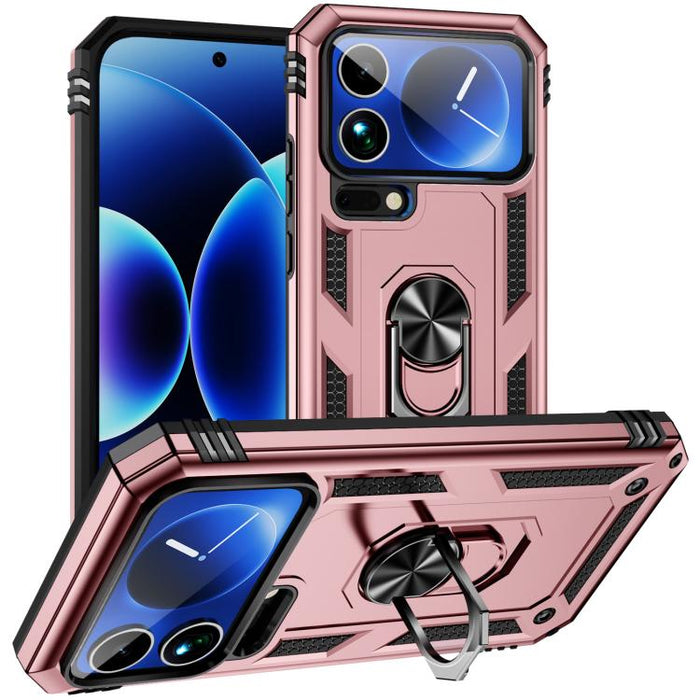 Funda para teléfono de TPU + PC a prueba de golpes con soporte, For Xiaomi 17 Pro Max, For Xiaomi 17 Pro, For Xiaomi 17, For Xiaomi 15 Pro, For Xiaomi 15, For Xiaomi 14T Pro, For Xiaomi 14T
