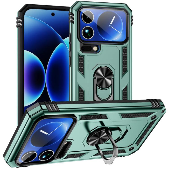 Funda para teléfono de TPU + PC a prueba de golpes con soporte, For Xiaomi 17 Pro Max, For Xiaomi 17 Pro, For Xiaomi 17, For Xiaomi 15 Pro, For Xiaomi 15, For Xiaomi 14T Pro, For Xiaomi 14T