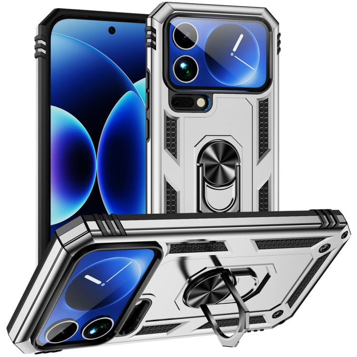 Funda para teléfono de TPU + PC a prueba de golpes con soporte, For Xiaomi 17 Pro Max, For Xiaomi 17 Pro, For Xiaomi 17, For Xiaomi 15 Pro, For Xiaomi 15, For Xiaomi 14T Pro, For Xiaomi 14T