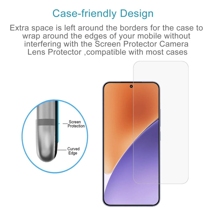 Película de vidrio templado 9H 2.5D de 0,18 mm, compatible con desbloqueo por huella dactilar, For Xiaomi 15