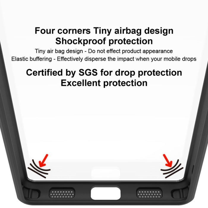 Funda para teléfono a prueba de golpes con airbag de cuatro esquinas de la serie UX-9A de imak, For Redmi Note 15 Pro+ 5G Global 163.3mm, For Redmi Note 15 4G Global 164mm, For Redmi Note 15 Pro 4G Global 163.2mm, For Redmi Note 15 Pro 5G Global 163.6m...