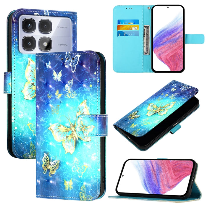 Funda de cuero para teléfono con tapa horizontal y pintura 3D, For Redmi 15a 5G, For Redmi Turbo 5 / Poco X8 Pro 5G, For Redmi 15 5G Global / 15 4G SEA 169mm, For Redmi Turbo 4, For Redmi K80 / K80 Pro, For Redmi Note 14 Pro 4G                         ...