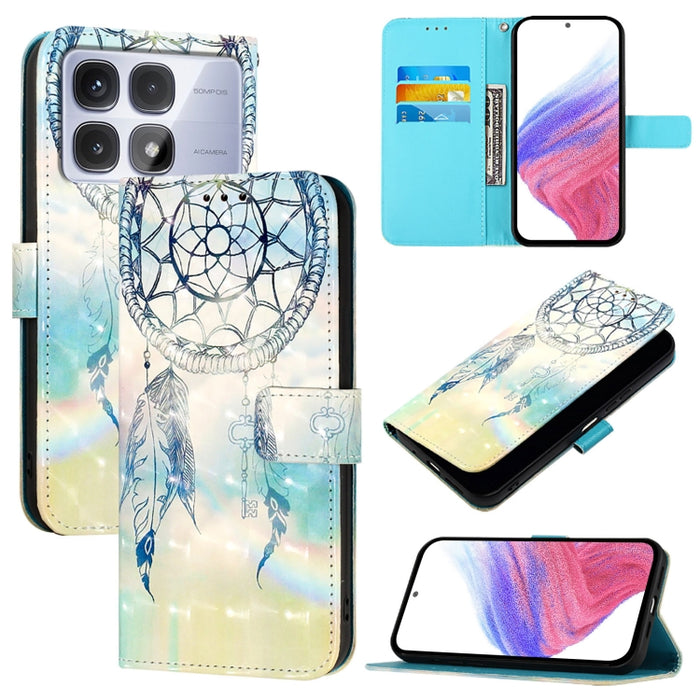 Funda de cuero para teléfono con tapa horizontal y pintura 3D, For Redmi 15a 5G, For Redmi Turbo 5 / Poco X8 Pro 5G, For Redmi 15 5G Global / 15 4G SEA 169mm, For Redmi Turbo 4, For Redmi K80 / K80 Pro, For Redmi Note 14 Pro 4G                         ...