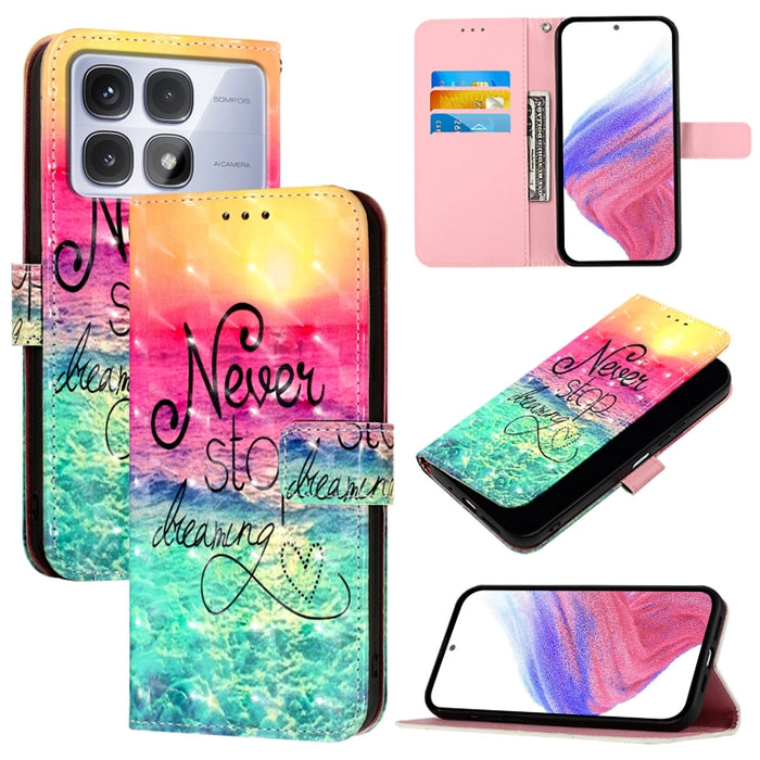 Funda de cuero para teléfono con tapa horizontal y pintura 3D, For Redmi 15a 5G, For Redmi Turbo 5 / Poco X8 Pro 5G, For Redmi 15 5G Global / 15 4G SEA 169mm, For Redmi Turbo 4, For Redmi K80 / K80 Pro, For Redmi Note 14 Pro 4G                         ...