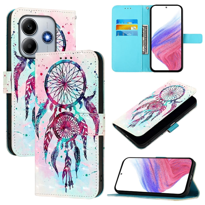 Funda de cuero para teléfono con tapa horizontal y pintura 3D, For Redmi 15a 5G, For Redmi Turbo 5 / Poco X8 Pro 5G, For Redmi 15 5G Global / 15 4G SEA 169mm, For Redmi Turbo 4, For Redmi K80 / K80 Pro, For Redmi Note 14 Pro 4G                         ...