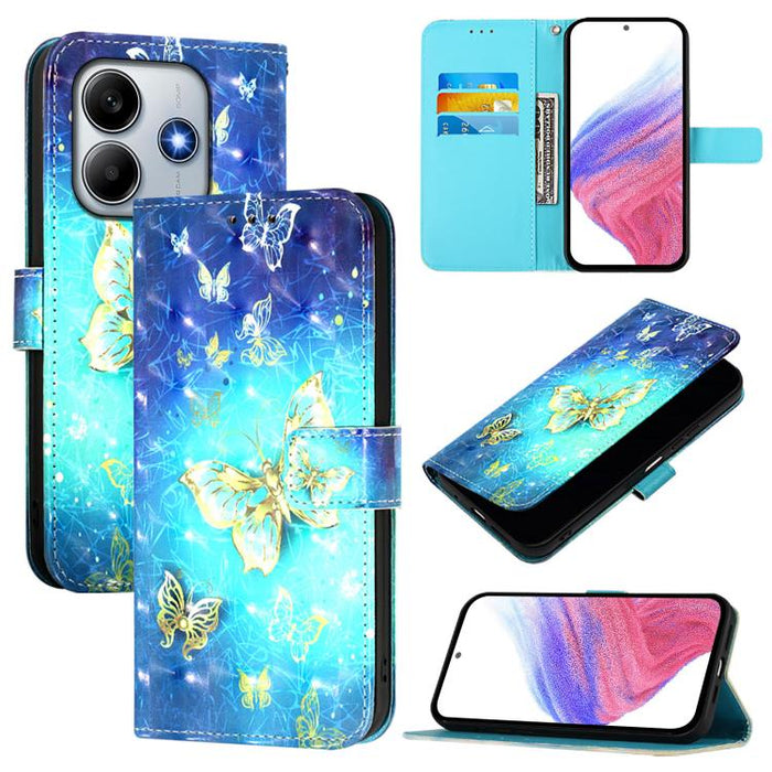 Funda de cuero para teléfono con tapa horizontal y pintura 3D, For Redmi 15a 5G, For Redmi Turbo 5 / Poco X8 Pro 5G, For Redmi 15 5G Global / 15 4G SEA 169mm, For Redmi Turbo 4, For Redmi K80 / K80 Pro, For Redmi Note 14 Pro 4G                         ...