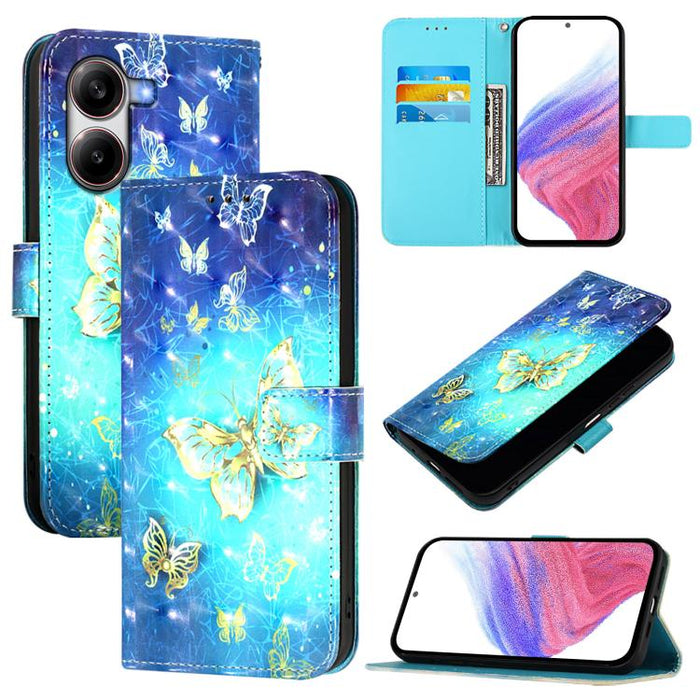 Funda de cuero para teléfono con tapa horizontal y pintura 3D, For Redmi 15a 5G, For Redmi Turbo 5 / Poco X8 Pro 5G, For Redmi 15 5G Global / 15 4G SEA 169mm, For Redmi Turbo 4, For Redmi K80 / K80 Pro, For Redmi Note 14 Pro 4G                         ...