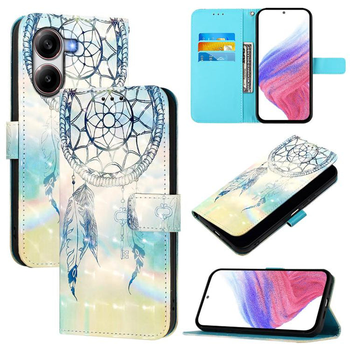Funda de cuero para teléfono con tapa horizontal y pintura 3D, For Redmi 15a 5G, For Redmi Turbo 5 / Poco X8 Pro 5G, For Redmi 15 5G Global / 15 4G SEA 169mm, For Redmi Turbo 4, For Redmi K80 / K80 Pro, For Redmi Note 14 Pro 4G                         ...