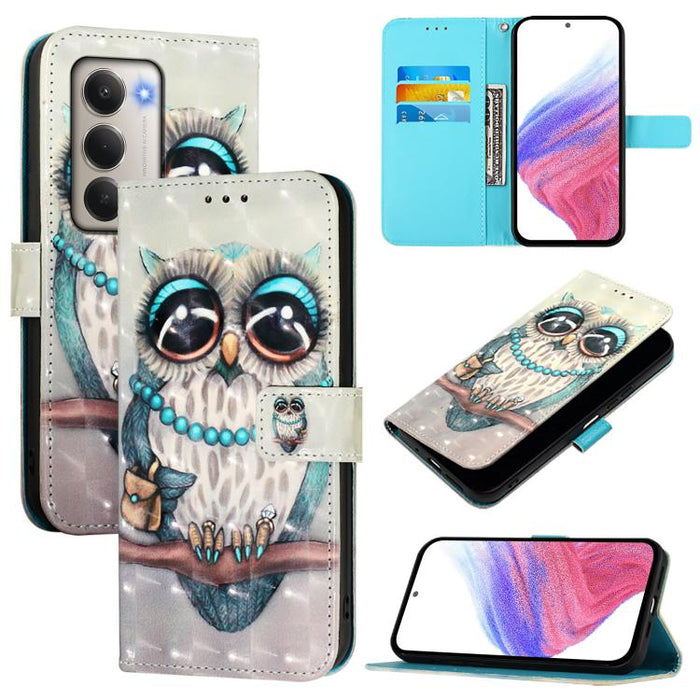 Funda de cuero para teléfono con tapa horizontal y pintura 3D, For Redmi 15a 5G, For Redmi Turbo 5 / Poco X8 Pro 5G, For Redmi 15 5G Global / 15 4G SEA 169mm, For Redmi Turbo 4, For Redmi K80 / K80 Pro, For Redmi Note 14 Pro 4G                         ...