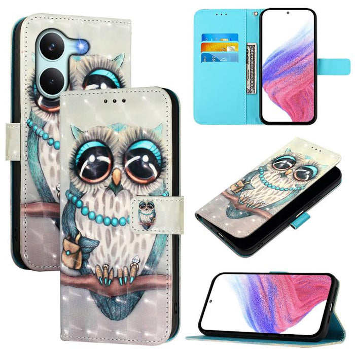 Funda de cuero para teléfono con tapa horizontal y pintura 3D, For Redmi 15a 5G, For Redmi Turbo 5 / Poco X8 Pro 5G, For Redmi 15 5G Global / 15 4G SEA 169mm, For Redmi Turbo 4, For Redmi K80 / K80 Pro, For Redmi Note 14 Pro 4G                         ...