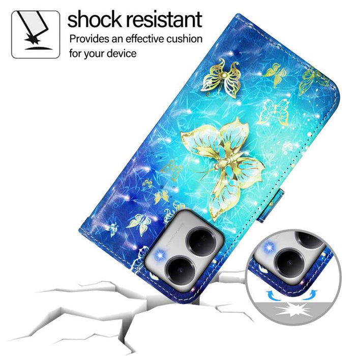 Funda de cuero para teléfono con tapa horizontal y pintura 3D, For Redmi 15a 5G, For Redmi Turbo 5 / Poco X8 Pro 5G, For Redmi 15 5G Global / 15 4G SEA 169mm, For Redmi Turbo 4, For Redmi K80 / K80 Pro, For Redmi Note 14 Pro 4G                         ...