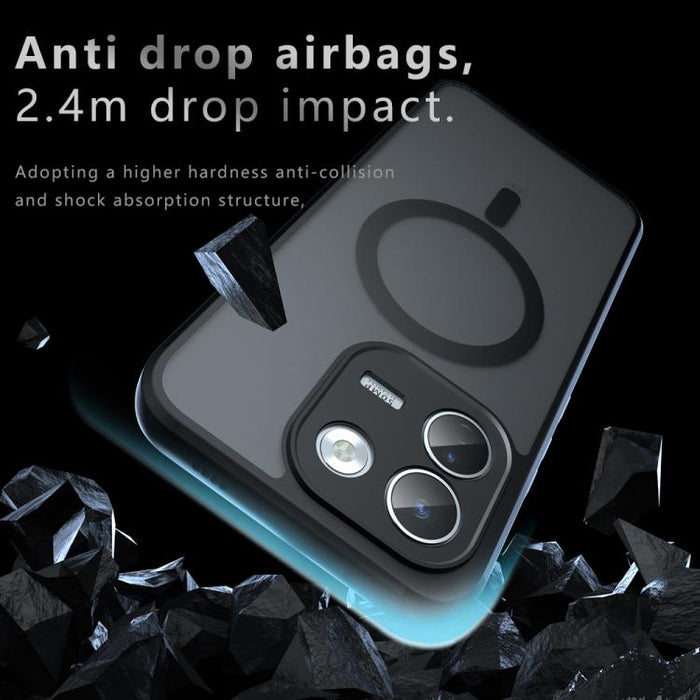 Funda híbrida de TPU y policarbonato con orificios precisos y protección MagSafe de Armor, For Redmi 17C 4G / 14C 4G, For Redmi K90 Max 5G, For Redmi Turbo 5 Max / Poco X8 Pro Max, For Redmi Note 15 Pro+ Global 163.3mm                                  ...
