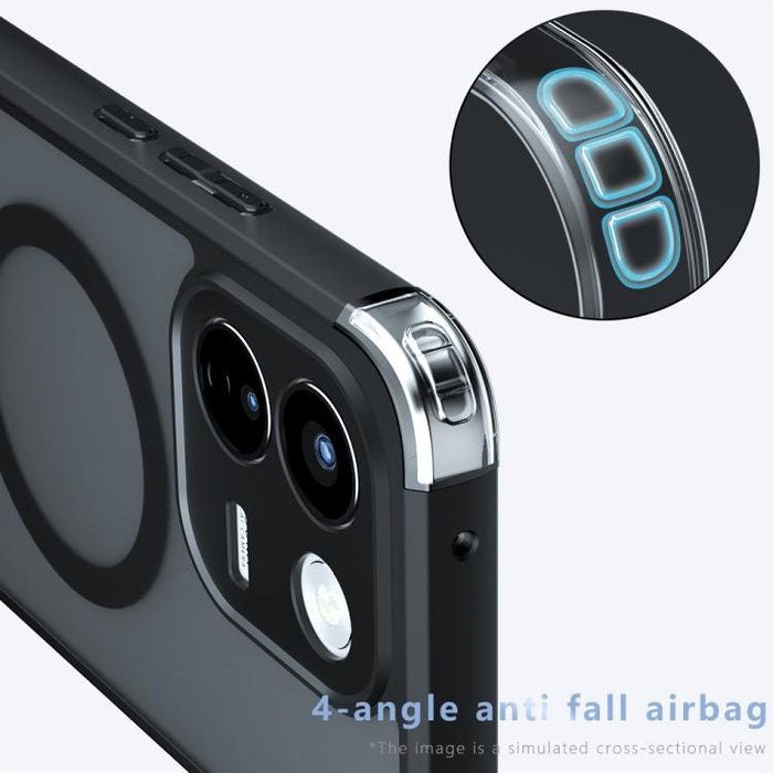 Funda híbrida de TPU y policarbonato con orificios precisos y protección MagSafe de Armor, For Redmi 17C 4G / 14C 4G, For Redmi K90 Max 5G, For Redmi Turbo 5 Max / Poco X8 Pro Max, For Redmi Note 15 Pro+ Global 163.3mm                                  ...