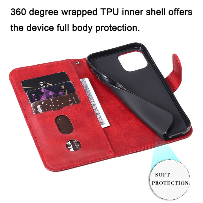Funda de cuero con tapa horizontal y cremallera con textura de becerro a la moda con soporte y ranuras para tarjetas y función de billetera, For iPhone 12 Pro / 12, For iPhone 12 Pro Max, For Xiaomi Redmi 9C, For Xiaomi Redmi 9A                        ...