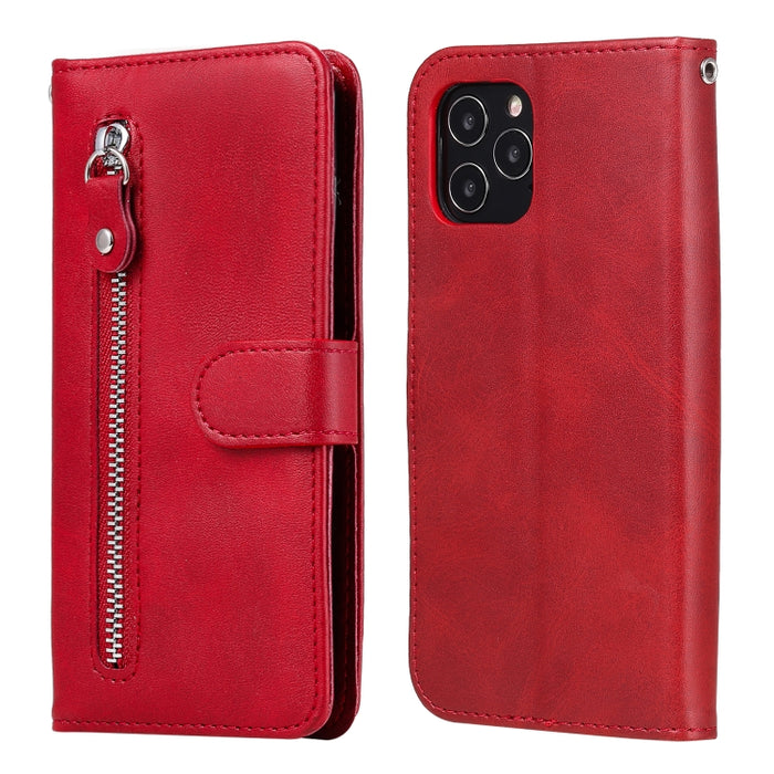 Funda de cuero con tapa horizontal y cremallera con textura de becerro a la moda con soporte y ranuras para tarjetas y función de billetera, For iPhone 12 Pro / 12, For iPhone 12 Pro Max, For Xiaomi Redmi 9C, For Xiaomi Redmi 9A                        ...